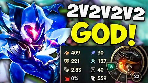 With Master Yi My AS Buffs My AD in 2v2v2v2!! League Of Legends Gameplay