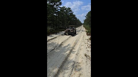 My CJ in the white sands of the NJ Pinebarrens!!