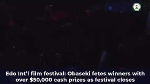 Edo Int'l Film Festival: Obaseki fetes winners with over $50,000 cash prizes as festival closes