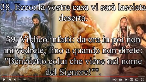 Gesù gli disse:GUAI A VOI SCRIBI E FARISEI,IPOCRITI GUAI!!!MAESTRI DEL NULLA.Guide cieche,che filtrate il moscerino e ingoiate il cammello!Ecco:la vostra casa vi sarà lasciata deserta!come potrete scampare dalla condanna della Geenna?Vangelo Mt cap23