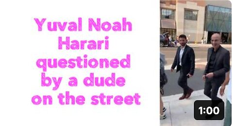 Yuval Noah Harari questioned by a dude on the street