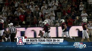 Arizona grinds out 28-14 win over Texas Tech