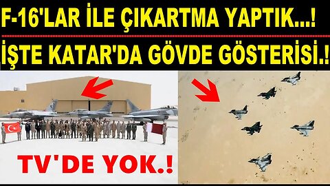 F-22 Hamlesinden Sonra Katar'a F-16 ile Çıkartma Yaptık!