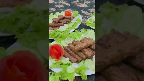 chargha ,seekh kabab; salad by mom and kids world🍖 #youtubeshorts #dawat #trendingshorts #delicious