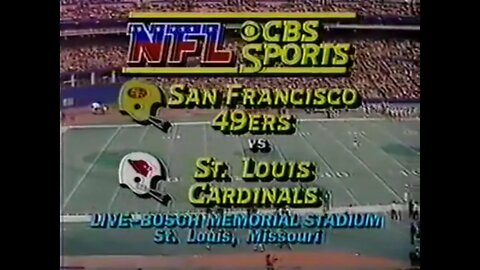 1982-11-21 San Francisco 49ers vs St Louis Cardinals