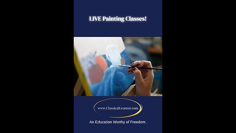 LIVE Painting Classes for Elementary Students going on now!