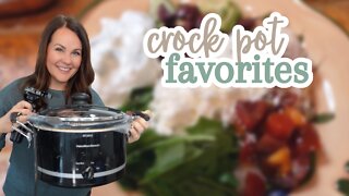 CROCK POT FAVORITES | SLOW COOKER FAVORITES | EASY RECIPES