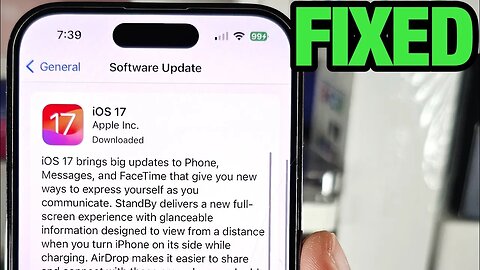 Fix iOS 17 Update Paused on iPhone