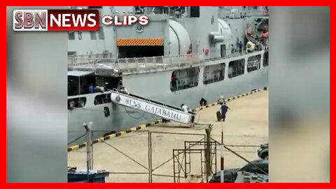 Footage Emerges Said to Be of President Rajapakse Fleeing Sri Lanka Aboard a Navy Vessel [#6360]