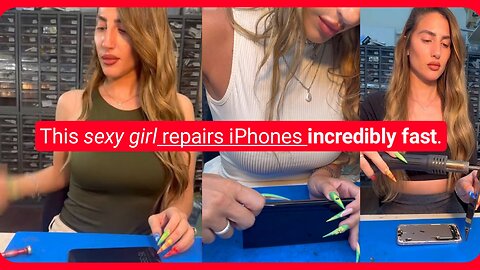 Insane iPhone Repair Speed! Watch Her Work Her Magic