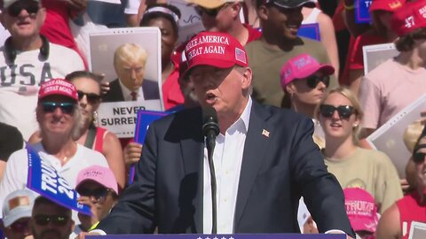 President Trump rally at Mara Logo 09/July/24