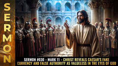 Sermon #030 - Mark 11 - Christ reveals Caesar's fake currency and false authority...