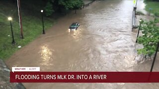 Drivers stranded after torrential Labor Day rains prompts widespread flash flooding