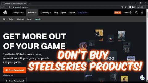 Do NOT Buy SteelSeries Products! SteelSeries GG Engine Software Won't Open! MEGA TRASH!