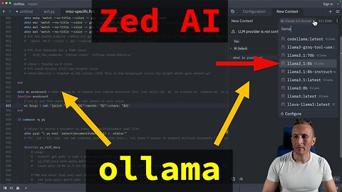 Zed AI + ollama (updates)