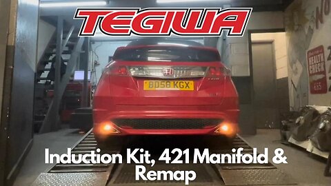 Honda Civic Fn2 Type R 421 Manifold and @tegiwa Ind Kit before @EcuTekTechnologiesLtd Map