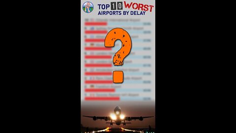 Top 10 worst airport delays in JULY 2022