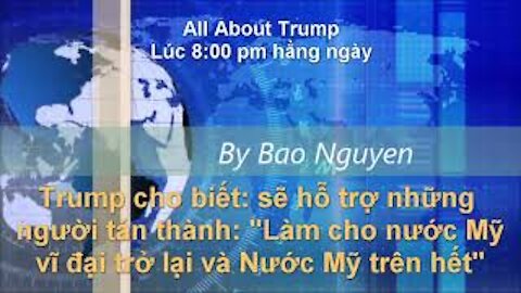 Trump sẽ hỗ trợ những ứng cử viên tán thành: MAGA và American First