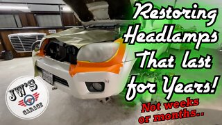 Quick how to restore those foggy, hazy, dim, glazed doughnut headlights!