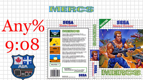 Mercs [SMS] Any% [9'08"] 8th place | SEGA Master System Marceau