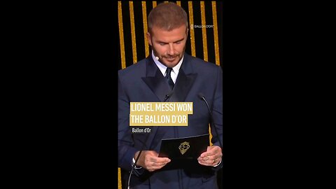 Lionel Messi wins his 8th BALLON D'OR