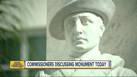 Process begins to remove Confederate statue from downtown Tampa