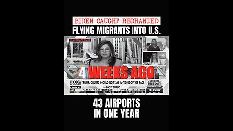 Biden Admin Flying Illegal Aliens Into US Cities