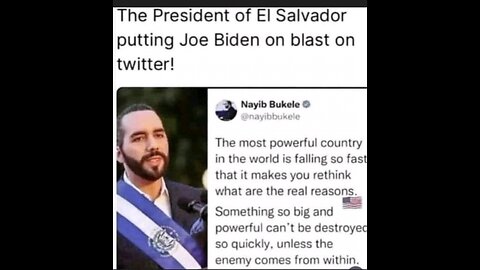 el salvador president WARNED AMERICA LIVE ON STAGE!! "DARK FORCES HAVE TAKEN OVER" BEST SPEECH 2-27