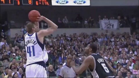 Dirk Nowitzki 21 Points 4 Ast Vs. Spurs, 2006-07.