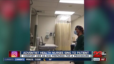 Adventist nurses sing to patient