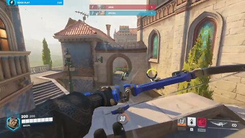 Typical Hanzo Bull Sh*t Overwatch 2 Death Match Junker Queen Winston Bastion Kiriko Sojourn