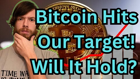 Bitcoin Hits Our Target! Will It Hold? E447 #crypto #grt #xrp #algo #ankr #btc #crypto