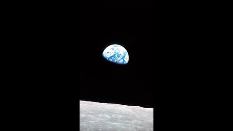 Earth view from moon