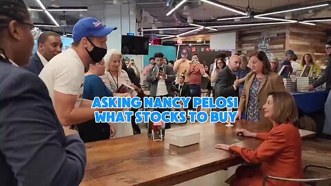 Fake Fan Asks Pelosi ‘What Stocks Should I Buy?’