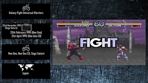 Console Fighting Games of 1995 - Galaxy Fight Universal Warriors