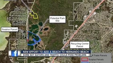 Hernando Beach could soon get a beach but not on the coast