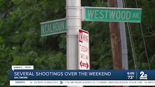 Several shootings over the weekend