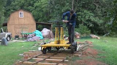 Handcar And Switch Testing At The Alexis Railroad July 2021