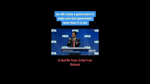 In God We Trust, in Government We Distrust: Vivek at the NRA Leadership Forum