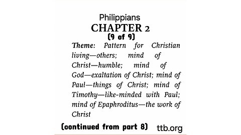 Philippians Chapter 2 (Bible Study) (9 of 9)