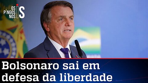 Bolsonaro critica regulação da mídia e volta a defender a liberdade de imprensa