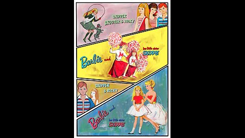 Vintage Barbie Ad Art: Graphic Novel Style