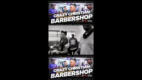 Crazy Christian Jumps Out The Chair in Barbershop! 💥 ⤵️📱