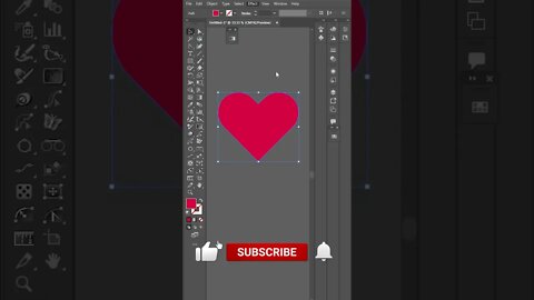 How to create a 3D Heart Illustrator |#trendingshortfffff #ytshorts #illustrator#logodesign #shorts