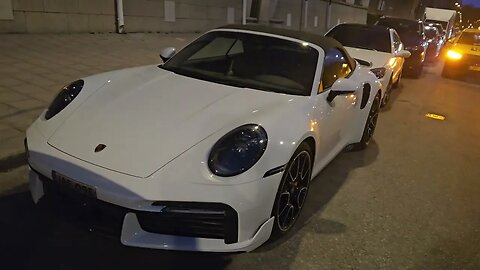 Porsche 992 Turbo S Cabrio Aerokit Gloss Black details [4k 60p]