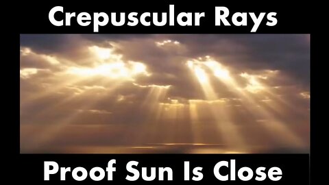 CREPUSCULAR RAYS = The Sun Is 100% Close ! See Desc. for Close-Up Footage of the Sun among Clouds !