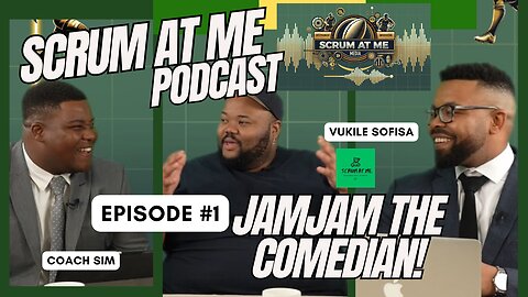 JAMJAM THE COMEDIAN VISITS ScrumAtMe STUDIOS! SPRINGBOKS/SBU NKOSI/ WALES SCRUM