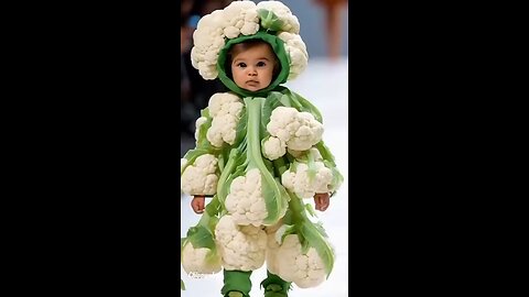 cute babies vegetable ramp walk 😘😘