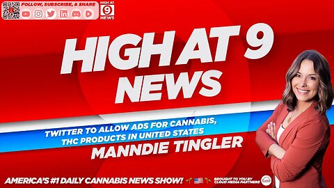 High At 9 News : Manndie Tingler - Twitter to allow ads for cannabis, THC products in United States