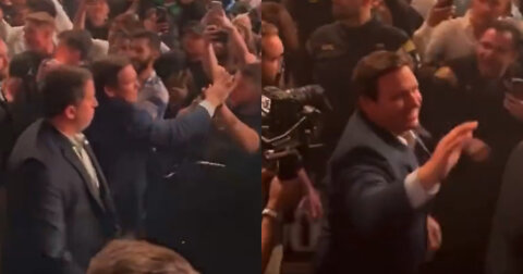 Florida Gov. Ron DeSantis Gets Rock Star Reception at UFC 273 in Jacksonville